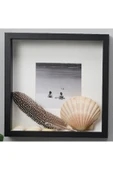 IKEA Sannahed 25x25 Cm Siyah Çiçek Konabilen Derin Kutu Çerçeve Ahşap Fotoğraf Resim Çerçevesi - 1