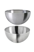 IKEA 2'li 12 Cm Blanda Blank Paslanmaz Çelik Çerez Kasesi - 1