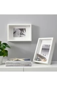 IKEA Sannahed 21x30 Cm A4 Beyaz Çiçek Konabilen Derin Kutu Çerçeve Ahşap Fotoğraf Resim Çerçevesi - 3