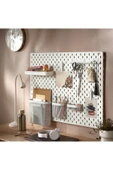 IKEA Skadıs Beyaz 76x56 Cm Çok Amaçlı Pano Pegboard - 3