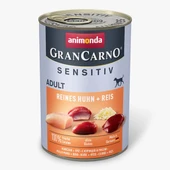 Animonda Gran Carno Sensitiv Tavuklu ve Pirinçli Konserve Köpek Maması 400gr - 1