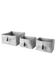 IKEA Kutu Seti 2 Adet 19x13x18 Cm Ve 1 Adet 25x25x18 Cm - 1