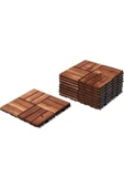 IKEA Parke Balkon Teras Yer Döşemesi Masif Akasya 9 Parça - 1