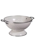 IKEA Çelik,emaye Süzgeç 22 Cm Beyaz Renk Süzgeç,kevgir - 1