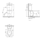 Turkuaz Lila Klozet (Alttan), Rezervuar, İç Takım ve Nkp Akdeniz Kapak thumbnail 4