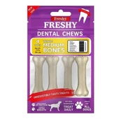 Freshy Dental Chews Medium Bone Köpek Çiğneme Kemiği 145gr 4lü - 1