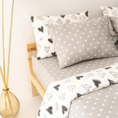 Soley | Mix & Match | Lover | %100 Pamuk Tek Kişilik Nevresim Seti - 4