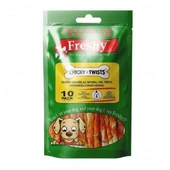 Freshy Chicky Twist Tavuklu Burgu Çubuk Köpek Ödülü 10lu - 1