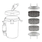 Sunsun 603B Dış Filtre 400 LT/H 6W thumbnail 2