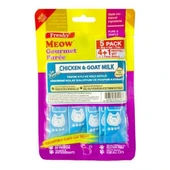 Freshy Meow Gourmet Puree Tavuklu Ve Keçi Sütlü Kremalı Kedi Ödülü 60gr 5li - 1