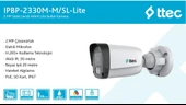 Ttec IPBP-2330M-M/SL-Lite 2mp 2.8mm Lens Sesli Gece Renkli Bullet IP Kamera Sadece PoE İle Çalışır thumbnail 2