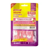 Freshy Meow Gourmet Puree Ton Balıklı Ve Deniz Taraklı Krema Kedi Ödülü 60gr 5li - 1