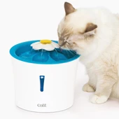 Catit 2.0 Flower Fountain 3 Lt Led Işıklı Otomatik Su Kabı Mavi - 1
