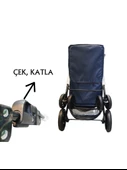 Tommy Evcil Hayvan Arabası 74,5x46,5x97,5cm Lacivert Max 15kg - 4