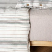 Soley | Felix | İpliği Boyalı Tek Kişilik Nevresim Takımı - 11