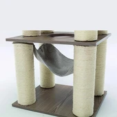 M-Pets Elite Grace Kedi Tırmalama Tahtası 77x50x131Cm - 5