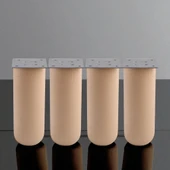 Bohem 4 ADET Doğal Ahşap Silindir Ayak 18 cm Set Mobilya Koltuk Kanepe Sehpa Masa Ayağı Ayakları - 8