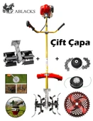 Yan Tırpan + Toprak Çapalama Aparatı + Zincirli Başlık (2 Adet Çapa) thumbnail 1