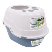 M-Pets Eco Tanta Üstten Kapaklı Kedi Tuvaleti Ocean Blue - 1