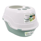 M-Pets Eco Tanta Üstten Kapaklı Kedi Tuvaleti Sea Green thumbnail 1