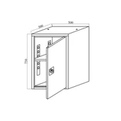 Çelik Dosya Dolabı Metal Dolap Arşiv Dolabı Ofis Dolapları Arşiv 50X50X75 - 6