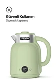Xenon Smart Akıllı Kettle 1.5 lt Wi-Fi 2200 W App Kontrol Sesli Asistan Desteği Su Isıtıcı Yeşil X7101 - 4