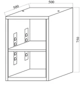 Raflı Çelik Kütüphane Dosya Dolabı Kapısız Evrak Dolabı Metal Dolap Ofis Dolapları Arşiv , Garaj , Bahçe , Kiler , Balko - 6