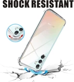 Samsung Galaxy M34 Uyumlu Darbe Önleyici Sararmaya Dayanıklı Airbag Korumalı Ultra Slim TPU Şeffaf Silikon Kılıf - 4