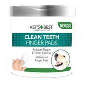 Vets Best Köpekler için Diş Temizleme Parmak Pedi 50li - 1