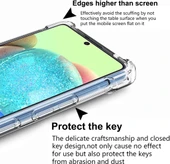 Samsung Galaxy A71 Uyumlu Darbe Önleyici Sararmaya Dayanıklı Airbag Korumalı Ultra Slim TPU Şeffaf Silikon Kılıf - 7