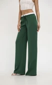 Kadın Yüksek Bel Bol Paça Pantolon 6338-25 thumbnail 10