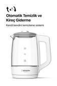 Xenon Smart Akıllı Cam Kettle 1.7 lt Wi-Fi 2200 W App Kontrol Sesli Asistan Desteği Cam Su Isıtıcı Beyaz X7103 - 7