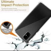 Samsung Galaxy A71 Uyumlu Darbe Önleyici Sararmaya Dayanıklı Airbag Korumalı Ultra Slim TPU Şeffaf Silikon Kılıf - 9