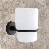 Diş Fırçalık Banyo Diş Fırçası Kabı Kutusu Vidalı Siyah - 3