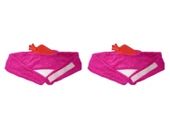 SICAK SU TORBASI 2 ADET,BEL VE OMUZ ICIN KUSAK SEKLINDE PELUŞ PEMBE TERMOFOR 1500ML 160x22CM thumbnail 2
