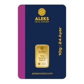 AgaKulche 10 gr 995 24 Ayar AMR Külçe Altın - 1