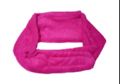 SICAK SU TORBASI 2 ADET,BEL VE OMUZ ICIN KUSAK SEKLINDE PELUŞ PEMBE TERMOFOR 1500ML 160x22CM thumbnail 6