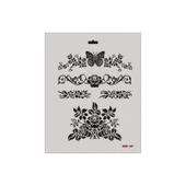 Rich New Seri N-107 Stencil 35x25 cm - 7