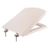 Avmdepo Kare Sedef Klozet Kapağı Beyaz Yavaş Kapanan - 2