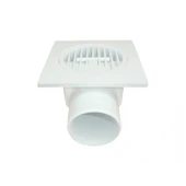 Avmdepo  Plastik Yer Süzgeci 10x10 cm 50 mm Yandan Çıkış - 2