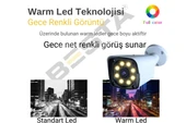 6 KAMERALI 5MP LENS 1080P WARM LED GECE RENKLİ 2 TB HDD DAHİL GÜVENLİK SETİ - 262W - 8