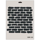 Rich New Seri N-155 Stencil 35x25 cm - 5