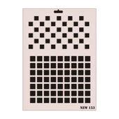 Rich New Seri N-153 Stencil 35x25 cm - 6