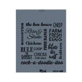 Rich New Seri N-499 Stencil 35x25 cm - 6