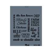 Rich New Seri N-499 Stencil 35x25 cm - 10