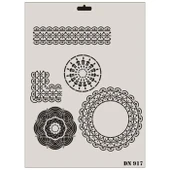 Rich Dantel Seri DN-917 Stencil 35x25 cm - 11