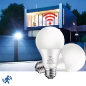 4 Adet 18 Watt Radar Sensörlü E27 Duy Led Ampul Gece ve Hareket Sensörlü Beyaz IŞIK 18 W.  Led Ampul thumbnail 3