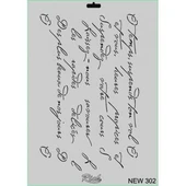 Rich New Seri N-302 Stencil 35x25 cm - 8