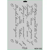 Rich New Seri N-302 Stencil 35x25 cm - 3