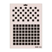 Rich New Seri N-153 Stencil 35x25 cm - 10